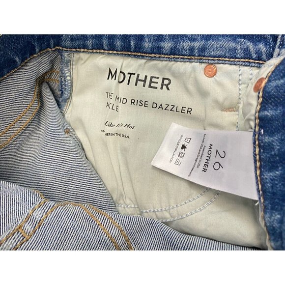 Mother Mid Rise Dazzler jeans in Tropic Like It’s Hot size 26 - Picture 9 of 11